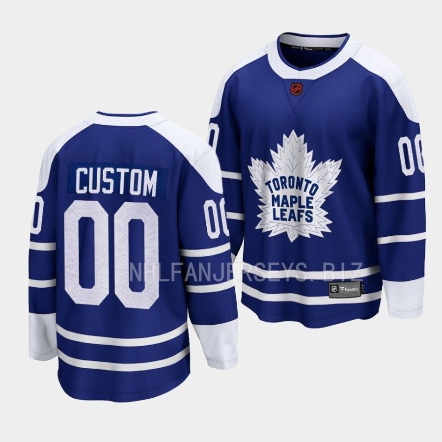 custom maple leafs blue 2022special edition 2.0 breakaway jersey