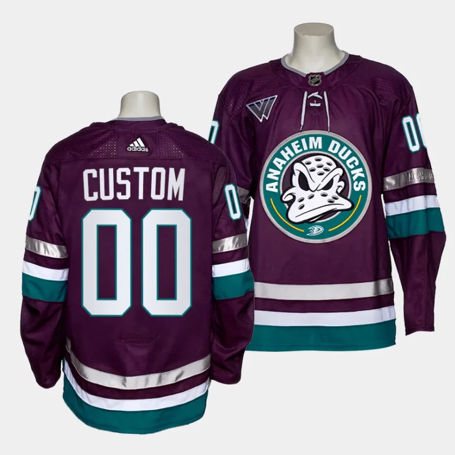 custom mighty ducks purple 2023 2430th anniversary alternate authentic jersey