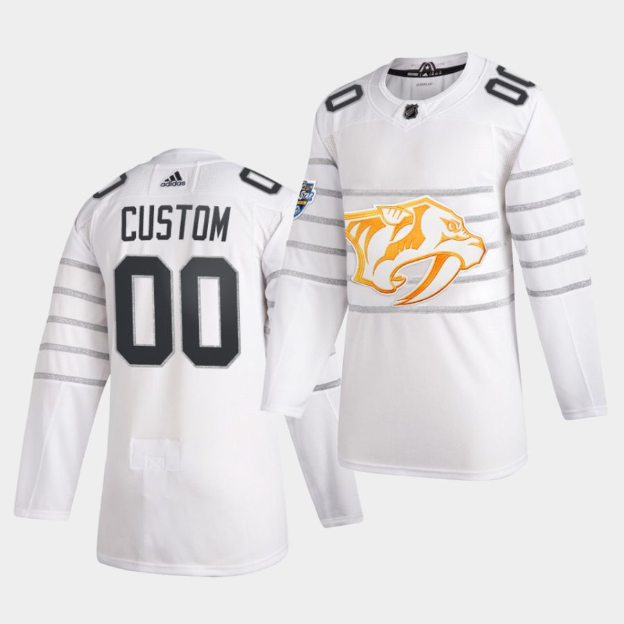 custom nashville predators white 2020 nhl all star game authentic jersey