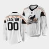 custom new england black wolves replica white jersey