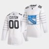 custom new york rangers white 2020 nhl all star game jersey