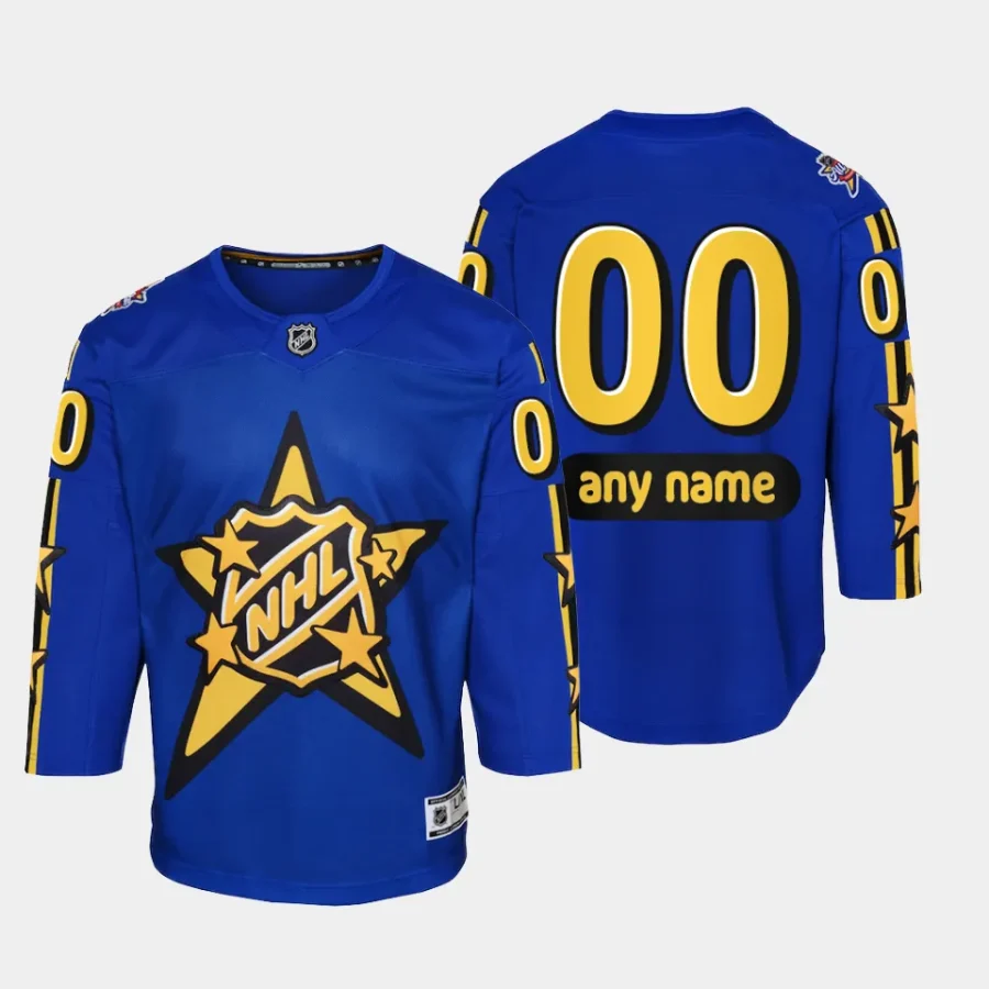 custom nhl 2024 nhl all star game youth bluepremier jersey