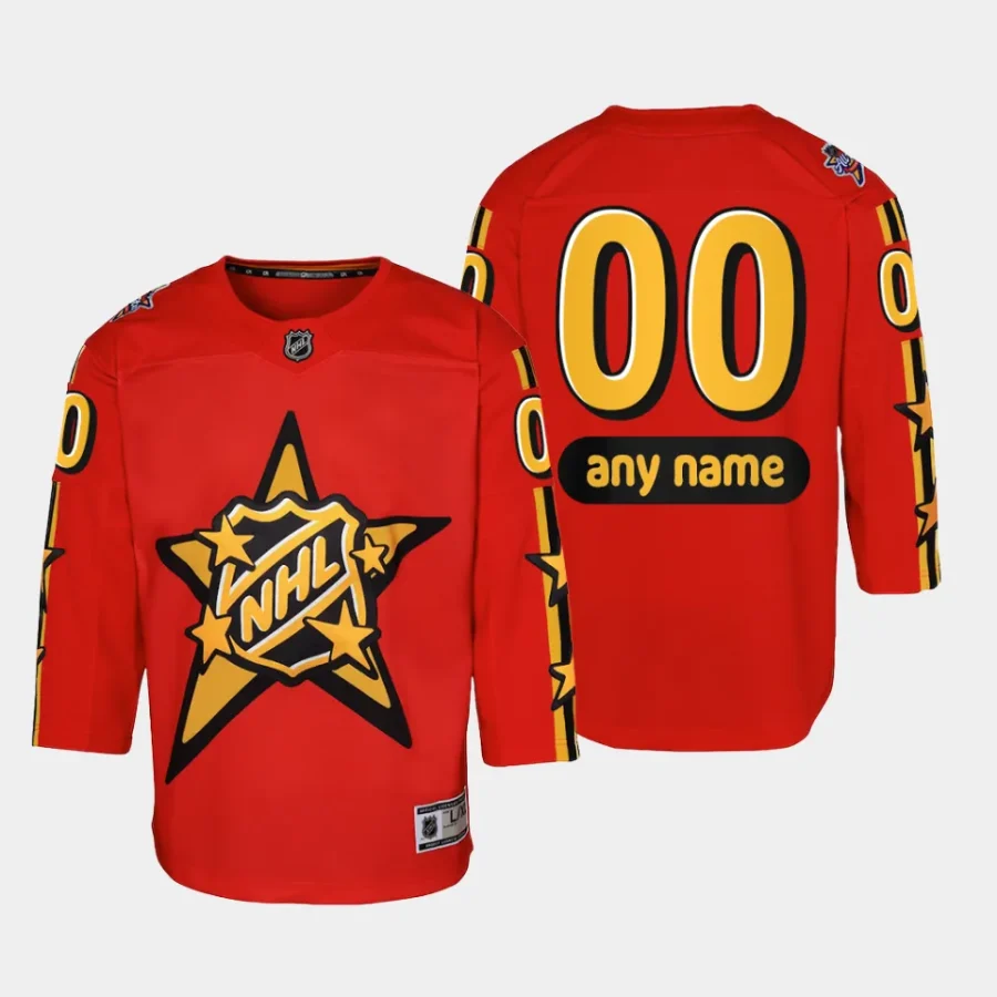 custom nhl 2024 nhl all star game youth redpremier jersey