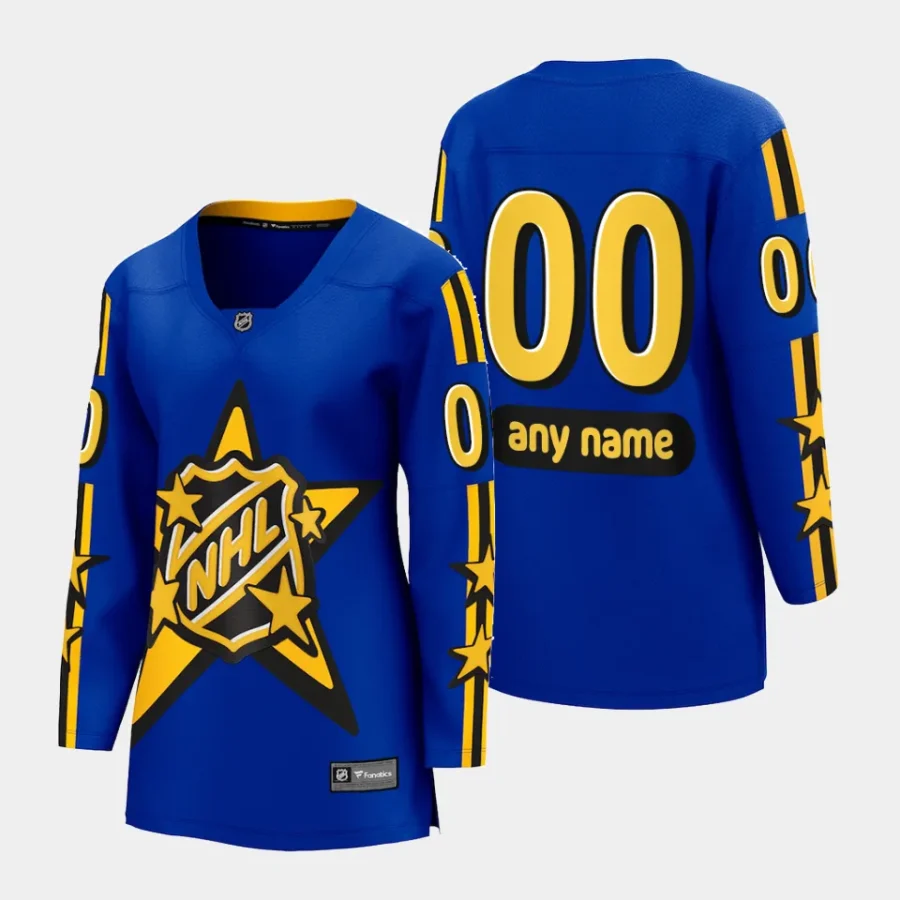 custom nhl blue 2024 nhl all star game breakaway womenjersey