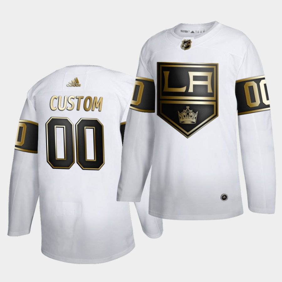 custom nhl kings white golden edition limited jersey