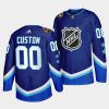 custom nhl western 2022 all star blue jersey