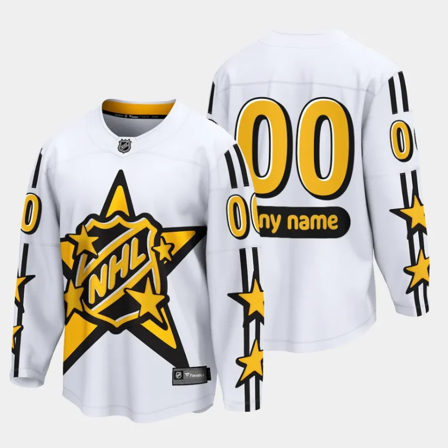 custom nhl white 2024 nhl all star game breakaway jersey