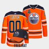 custom oilers orange 2022 pacific conference champions primegreen jersey