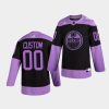 custom oilers purple hockeyfightscancer authentic jersey