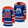 custom oilers royal home women jerseys