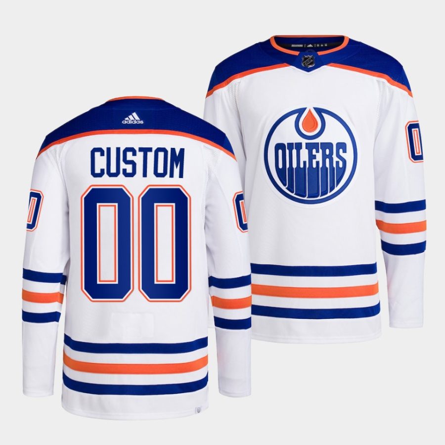 custom oilers white 2022 23primegreen authentic away jersey