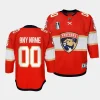 custom panthers 2023 stanley cup final youth redhome jersey