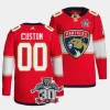 custom panthers red 30th anniversary authentic home primegreenjersey