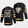 custom penguins black 2022 stanley cup playoffs diamond edition jersey