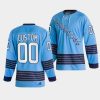 custom penguins blue team classics heritage jersey