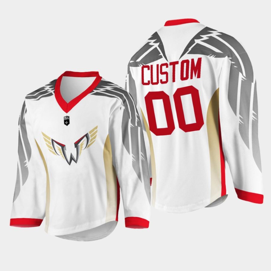 custom philadelphia wings 2022hockey white replica jersey