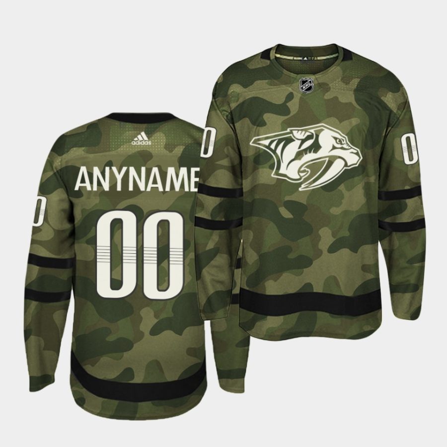 custom predators camo armed special forces authentic jersey