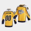 custom predators gold 2021 reverse retro special edition authentic jersey