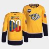 custom predators gold 2022 nhl global series czech republic challenge jersey