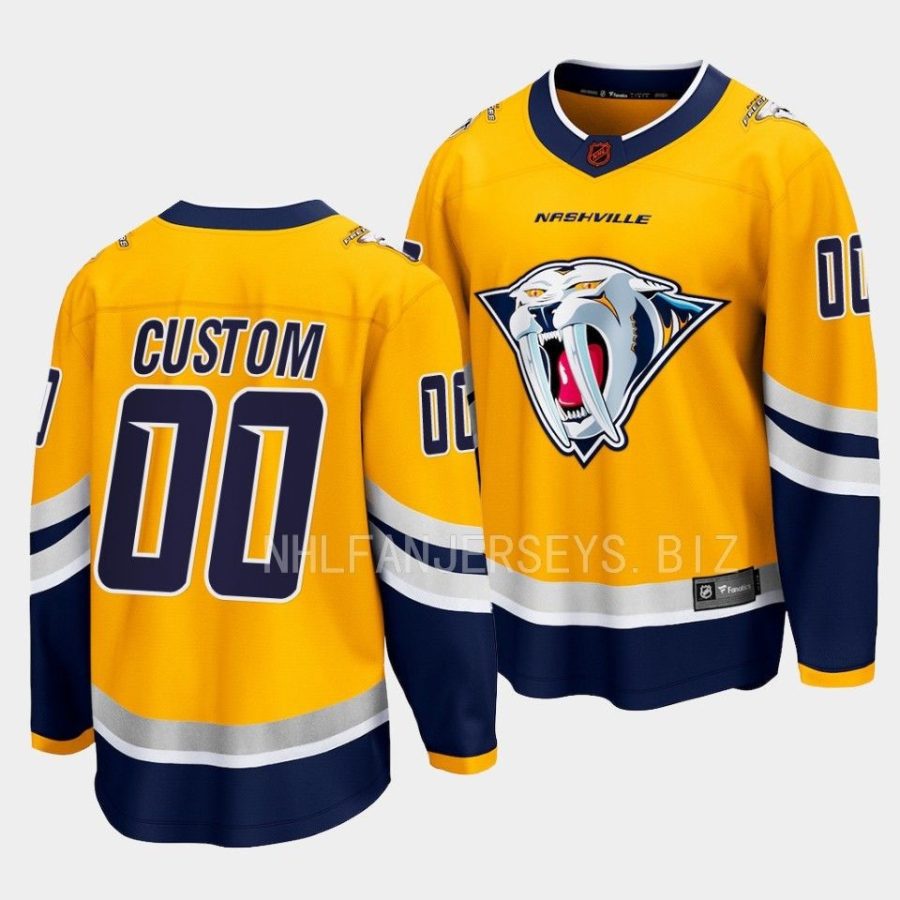 custom predators yellow 2022special edition 2.0 breakaway jersey