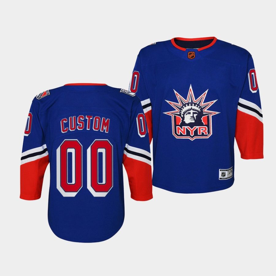 custom rangers 2022special edition 2.0 youth blue jersey