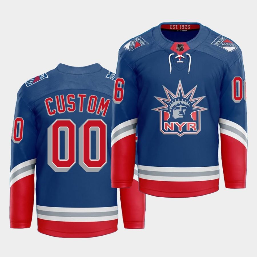 custom rangers royal 2021 classic edition liberty jersey