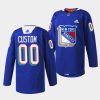 custom rangers warmup 2022pride night royal jersey