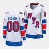 custom rangers white 2024 nhl stadium series breakaway player womenjersey