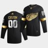 custom red wings 2020 21 black golden edition limited authentic jersey