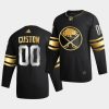 custom sabres 2020 21 black golden edition limited authentic jersey