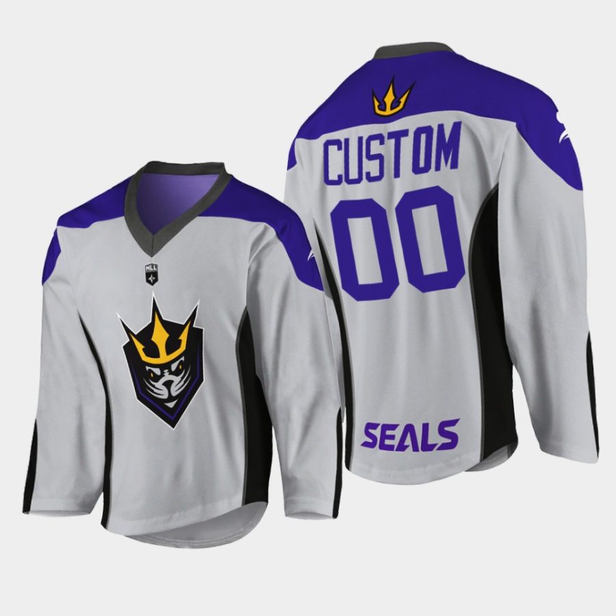 custom san diego seals 2022hockey gray replica jersey