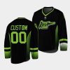 custom saskatchewan rush replica black jersey