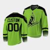 custom saskatchewan rush replica green jersey