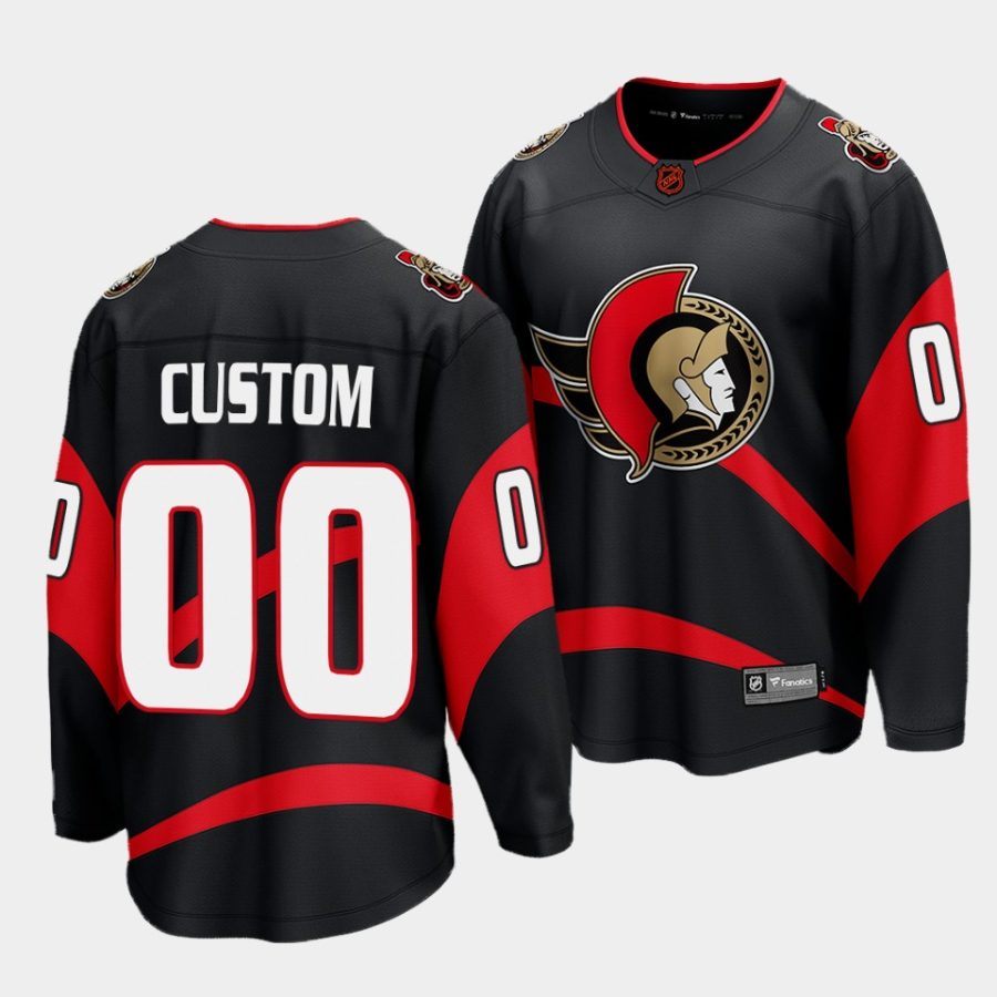 custom senators black special edition 2.0 breakaway player jersey