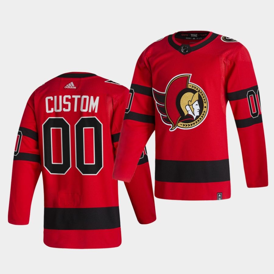 custom senators red 2021 reverse retro special edition authentic jersey