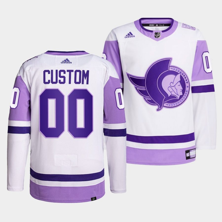 custom senators white 2021 hockeyfightscancer primegreen jersey