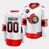 custom senators white 2021 north division patch away jersey