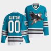 custom sharks authentic 2022team classics teal jersey