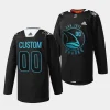 custom sharks black 2023warriors special edition jersey