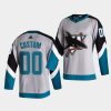 custom sharks grey 2021 reverse retro special edition authentic jersey