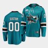 custom sharks teal 2021 reverse retro 30th anniversary home jersey