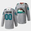 custom sharks teal togehter 2022fan appreciation gray jersey