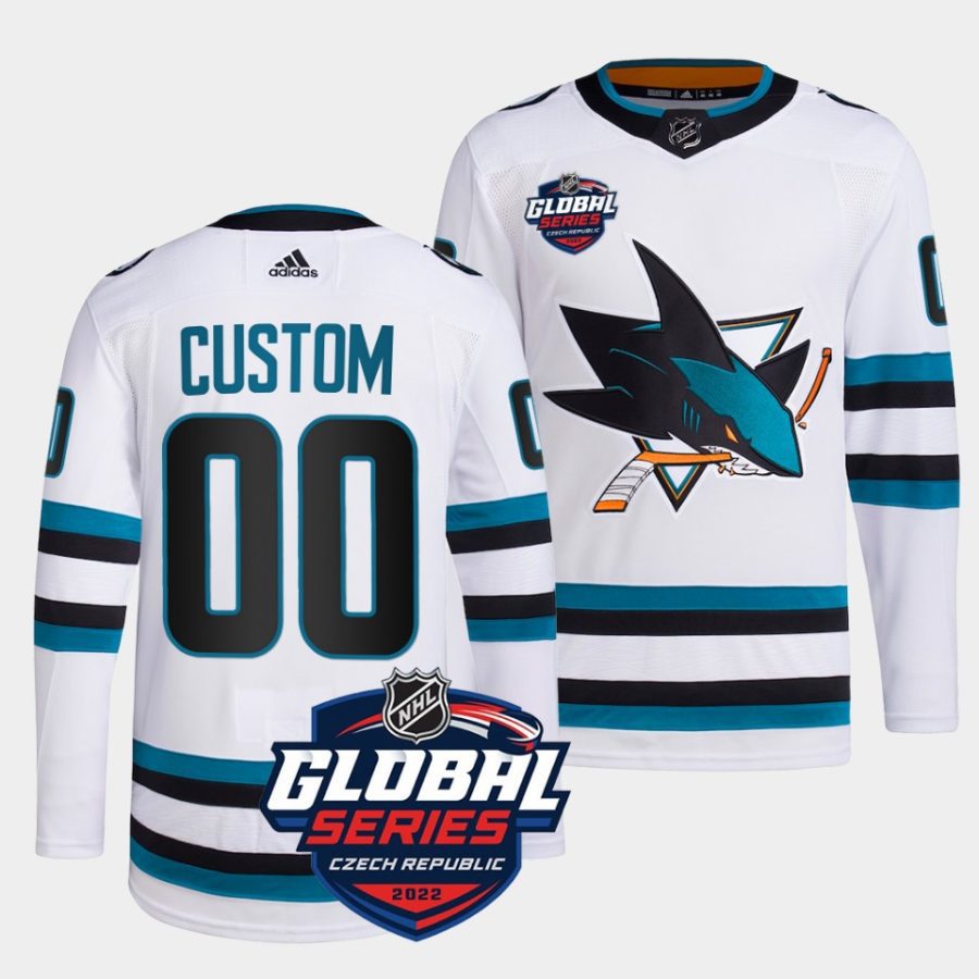 custom sharks white 2022 global series primegreen jersey