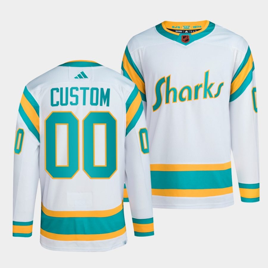 custom sharks white 2022reverse retro 2.0 authentic primegreen jersey