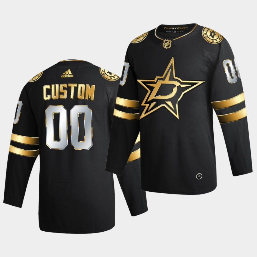 custom stars 2020 21 black authentic golden limited edition jersey