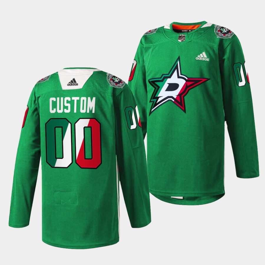 custom stars noche mexicana green jerseys