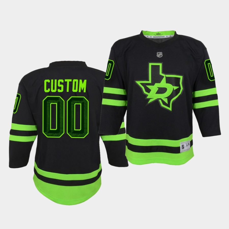 custom stars third youth black jersey