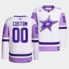 custom stars white 2021 hockeyfightscancer primegreen jersey