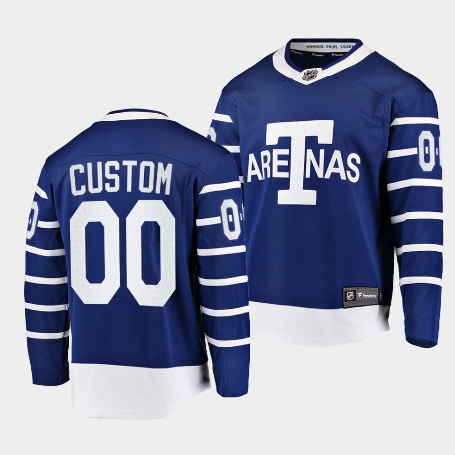 custom toronto arenas blue team classics heritage jersey