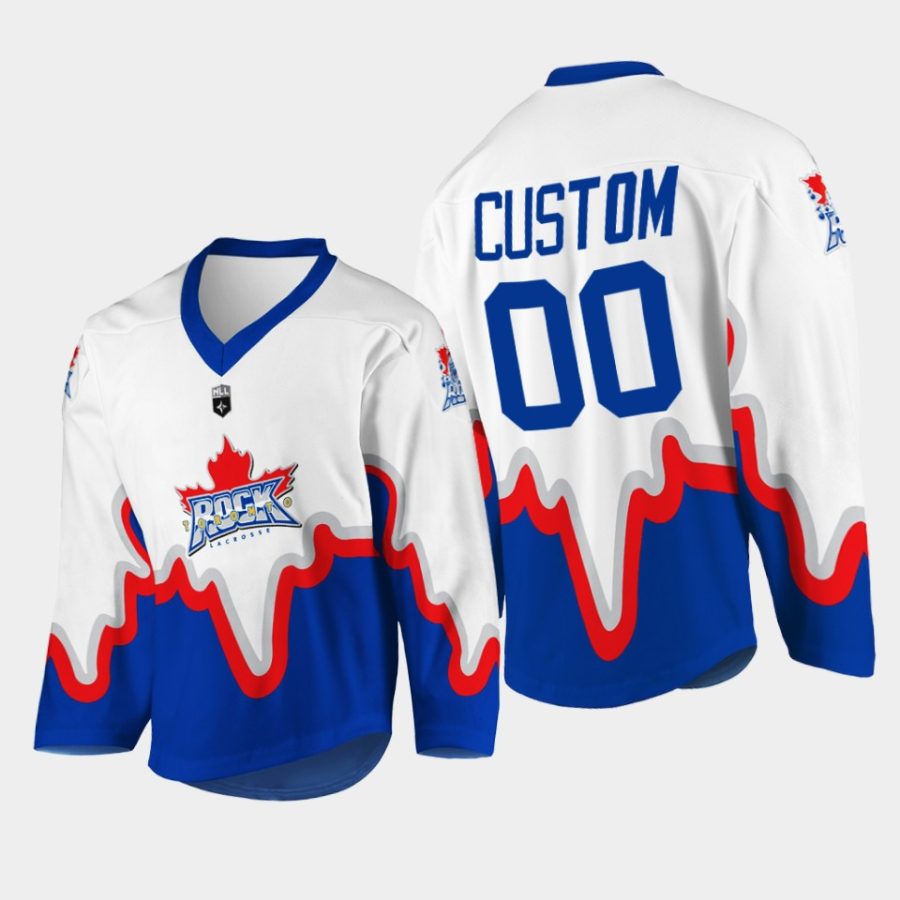 custom toronto rock 2022hockey white replica jersey